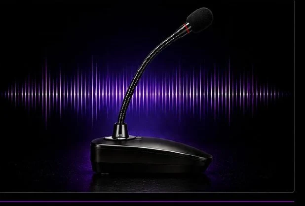 Wireless gooseneck microphone